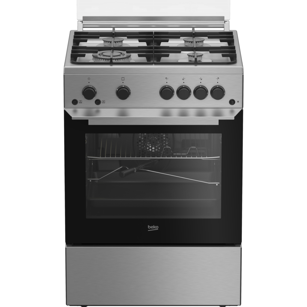 Beko Gas Cooker 4 Burners Stainless Steel FSHT61111GX Elgendystore beko-gas-cooker-4-burners-stainless-steel-fsht61111gx-elgendystore